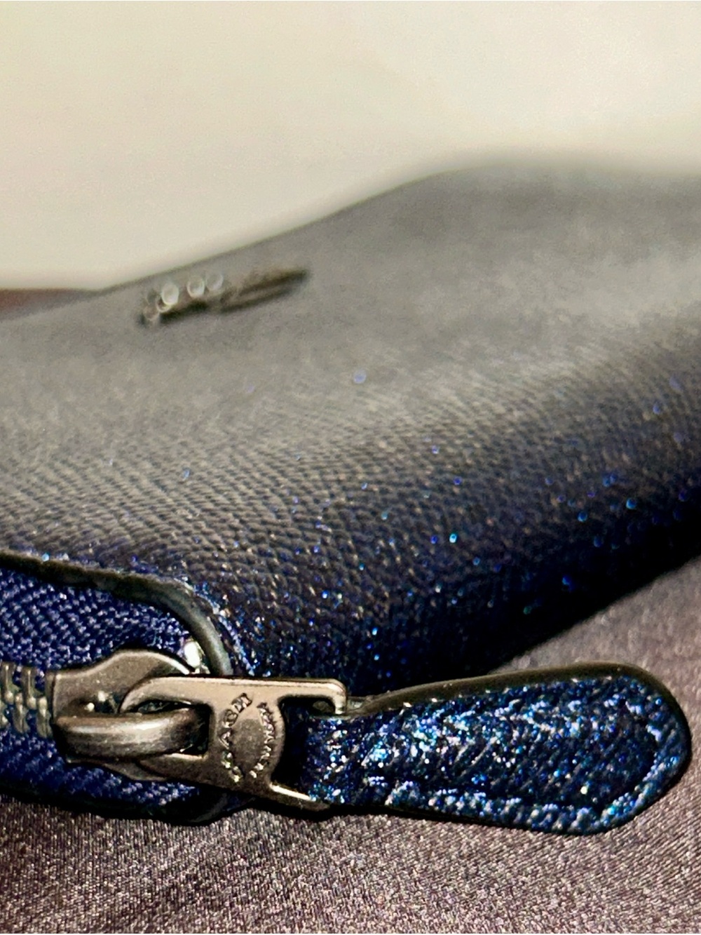 Coach Star Wars x Accordion Zip Wallet Cadet Navy with Glitter. Collector Piece - Picture 5 of 11